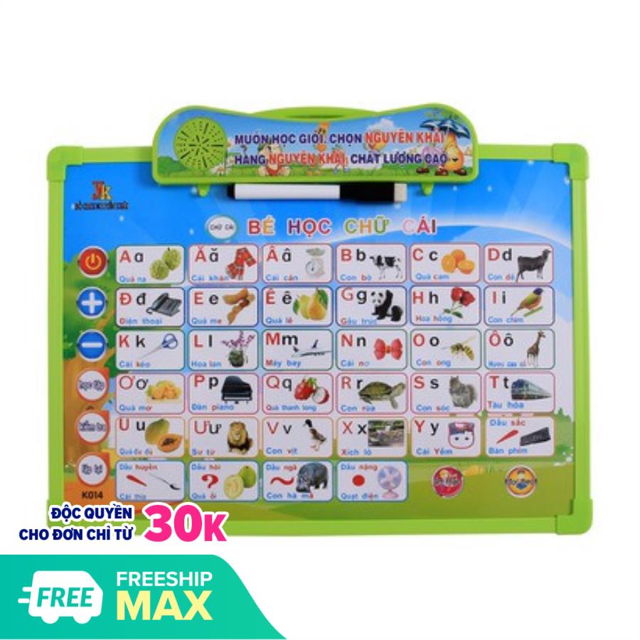 Bảng điện tử thông minh 11 chủ đề, Bảng học chữ cái đa năng, giúp bé tự phát triển toàn diện, học tập tốt