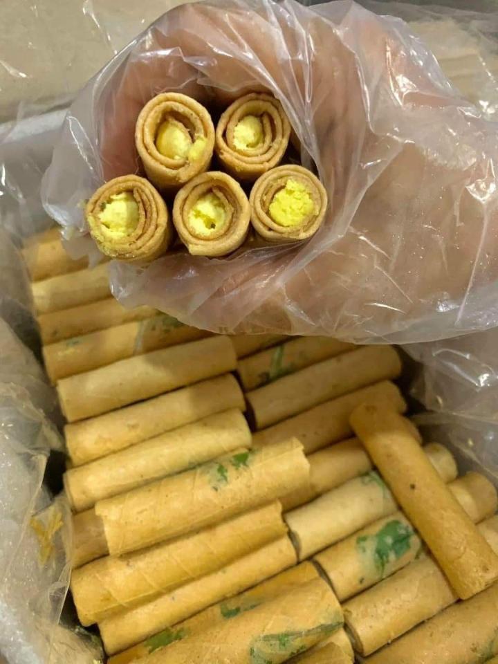 200g bánh ống ngò nhân sầu riêng thơm thơm béo béo