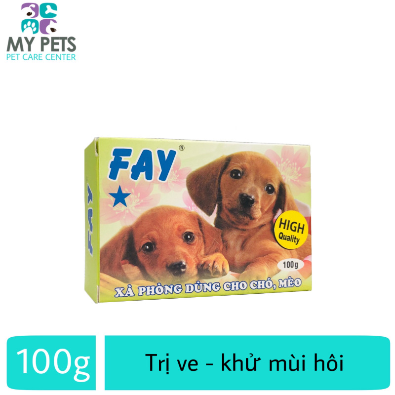 Xà bông tắm diệt ve ghẻ, bọ chét chó mèo - Fay 1 sao 100g