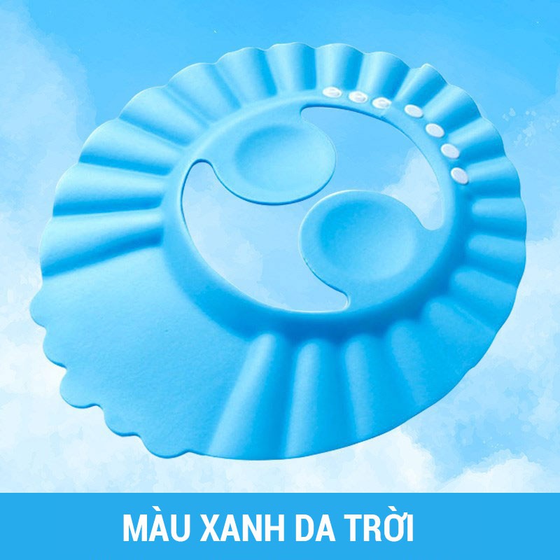 [HÀNG CÓ SẴN] Mũ Gội Đầu Cho Bé Mũ Tắm Chắn Nước Trẻ Em Có Thể Điều Chỉnh