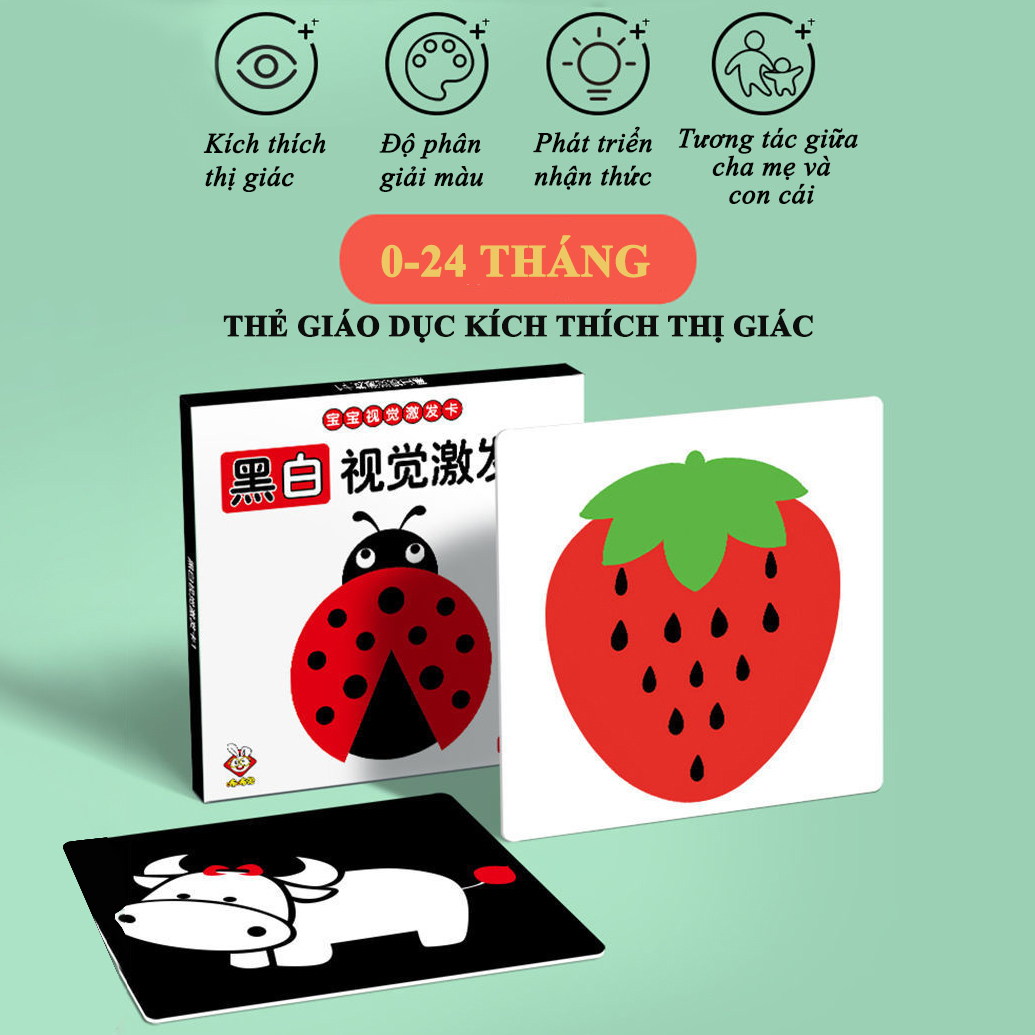 Thẻ kích thích thị giác cho trẻ sơ sinh