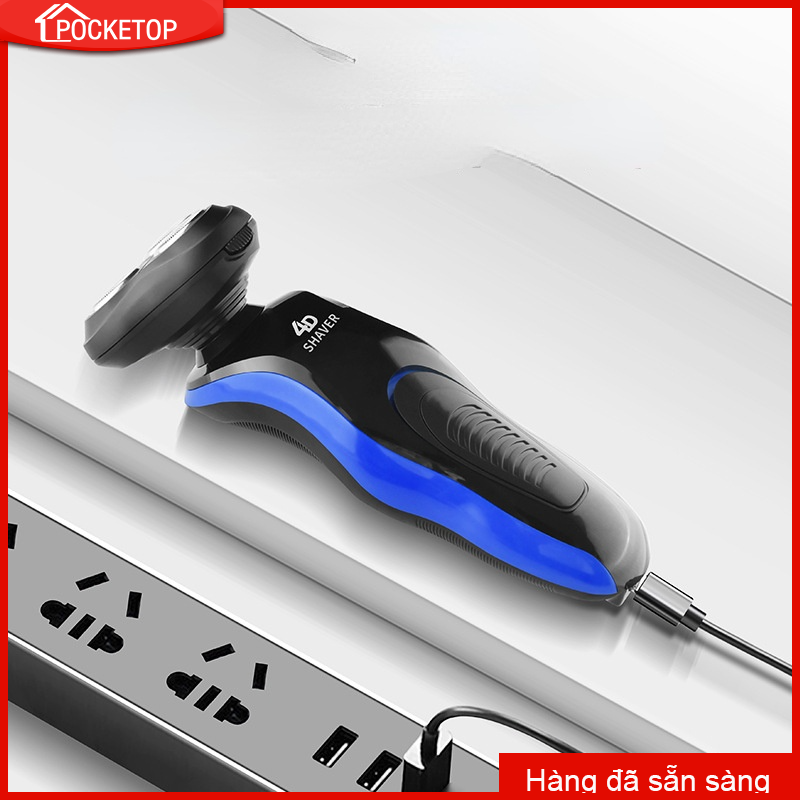 POCKETOP Máy cạo râu lưỡi 4D sạc thông minh