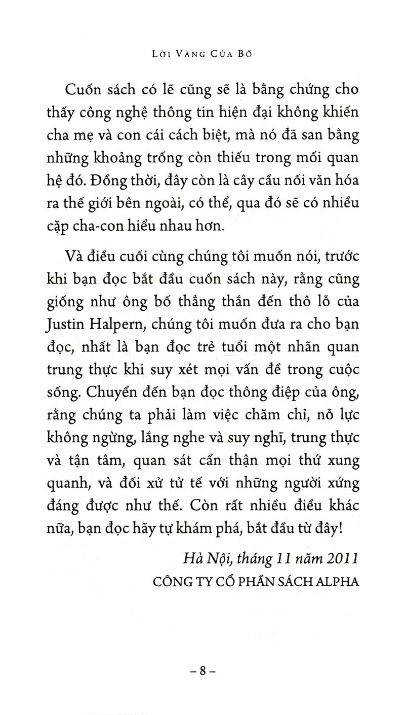 Sách-Lời vàng của bố