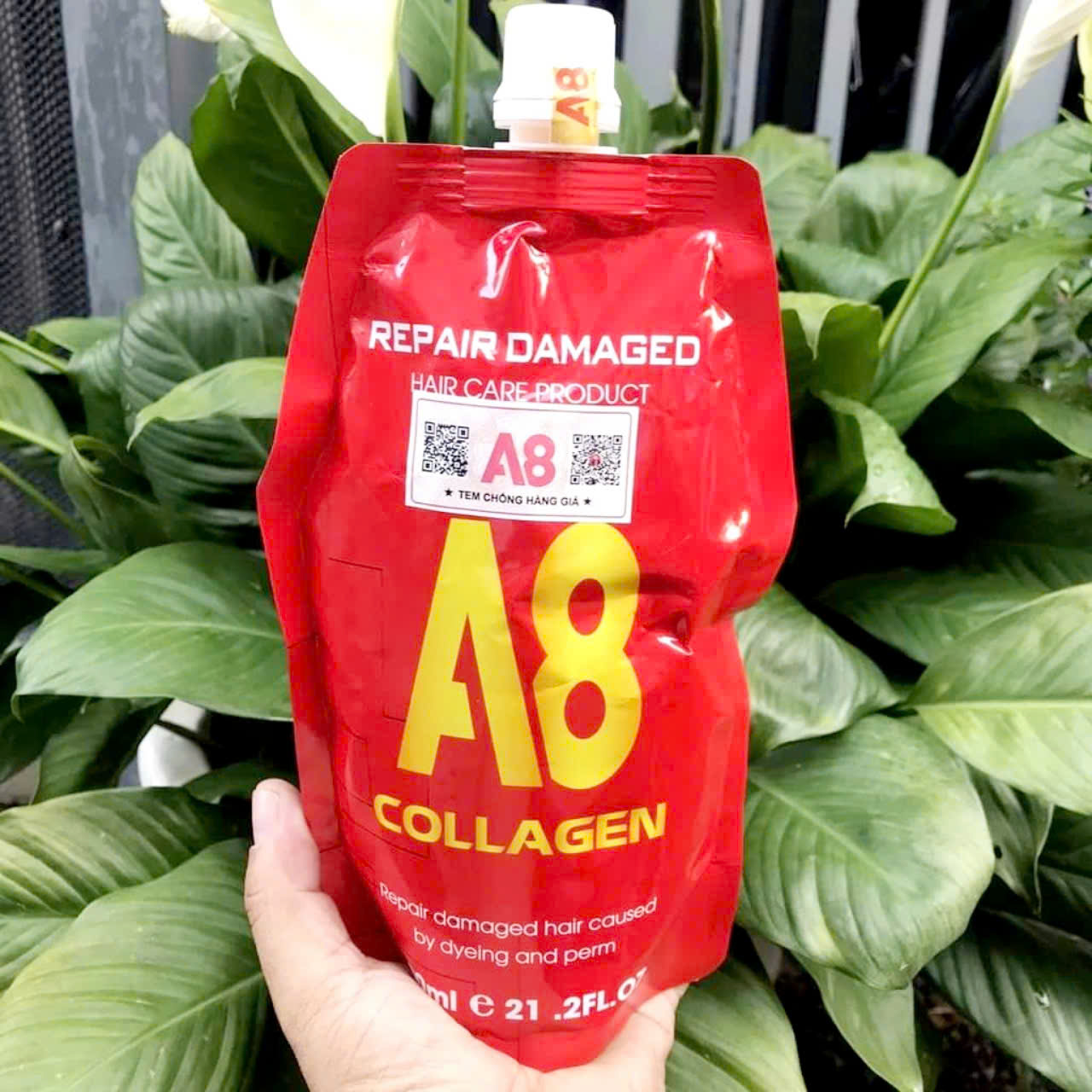 HẤP DẦU Ủ TÓC COLLAGEN A8 600ml CAO CẤP PHỤC HỒI TÓC KHÔ CHẺ NGỌN