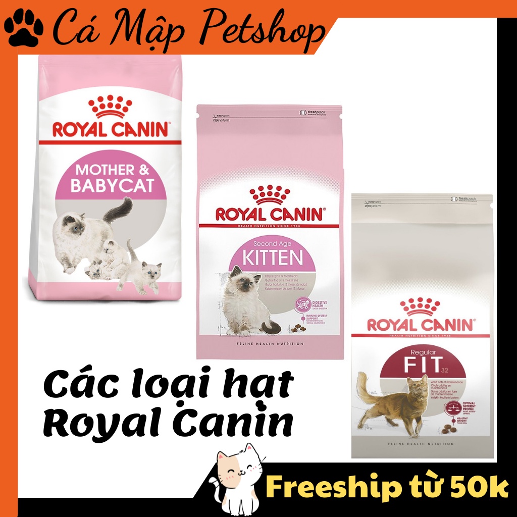 Hạt cho mèo Royal Canin - Hạt khô dinh dưỡng các loại CATEYE, CATSRANG, CATSON
