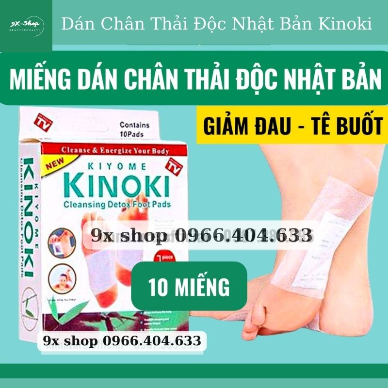 Miếng dán thải độc chân nhật bản dán chân thải độc kinoki giúp thư giãn - ấm lòng bàn chân - giảm nhức mỏi