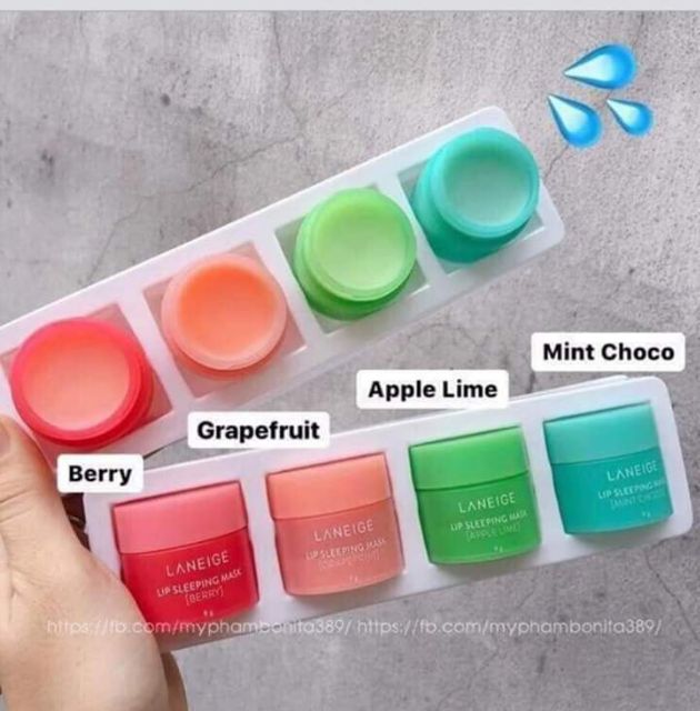 Dưỡng môi Laneige set 4 món (có tách set 3g, 8g, 20g)