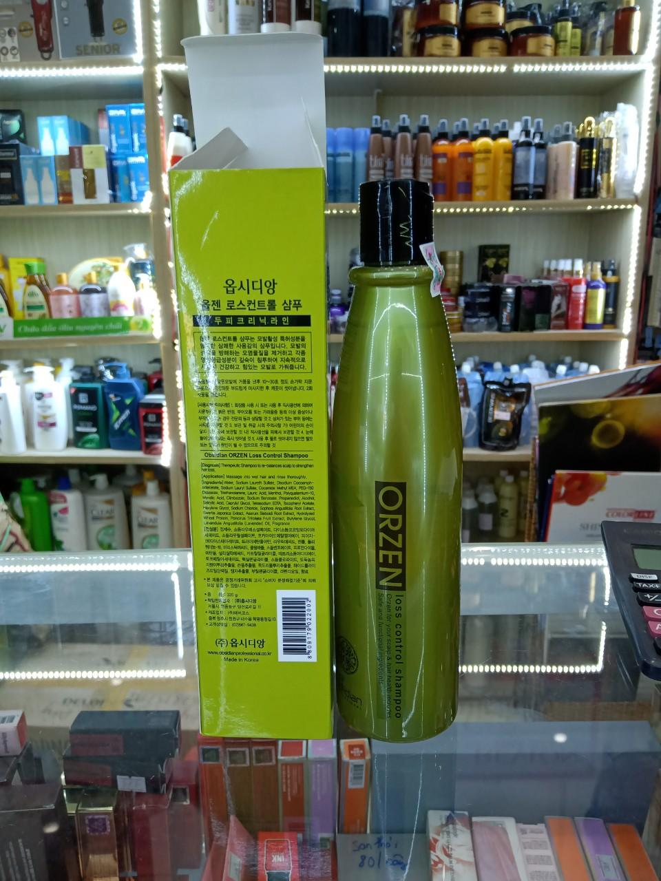 DẦU GỘI KÍCH THÍCH MỌC TÓC ORZEN OBSIDIAN HÀN QUỐC 320ML