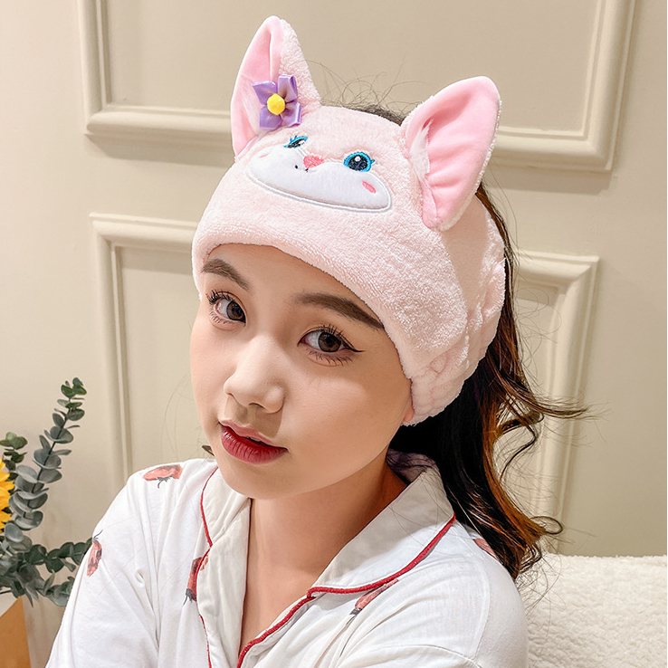 (BDRM14) Băng đô rửa mặt trang điểm hình con cáo
