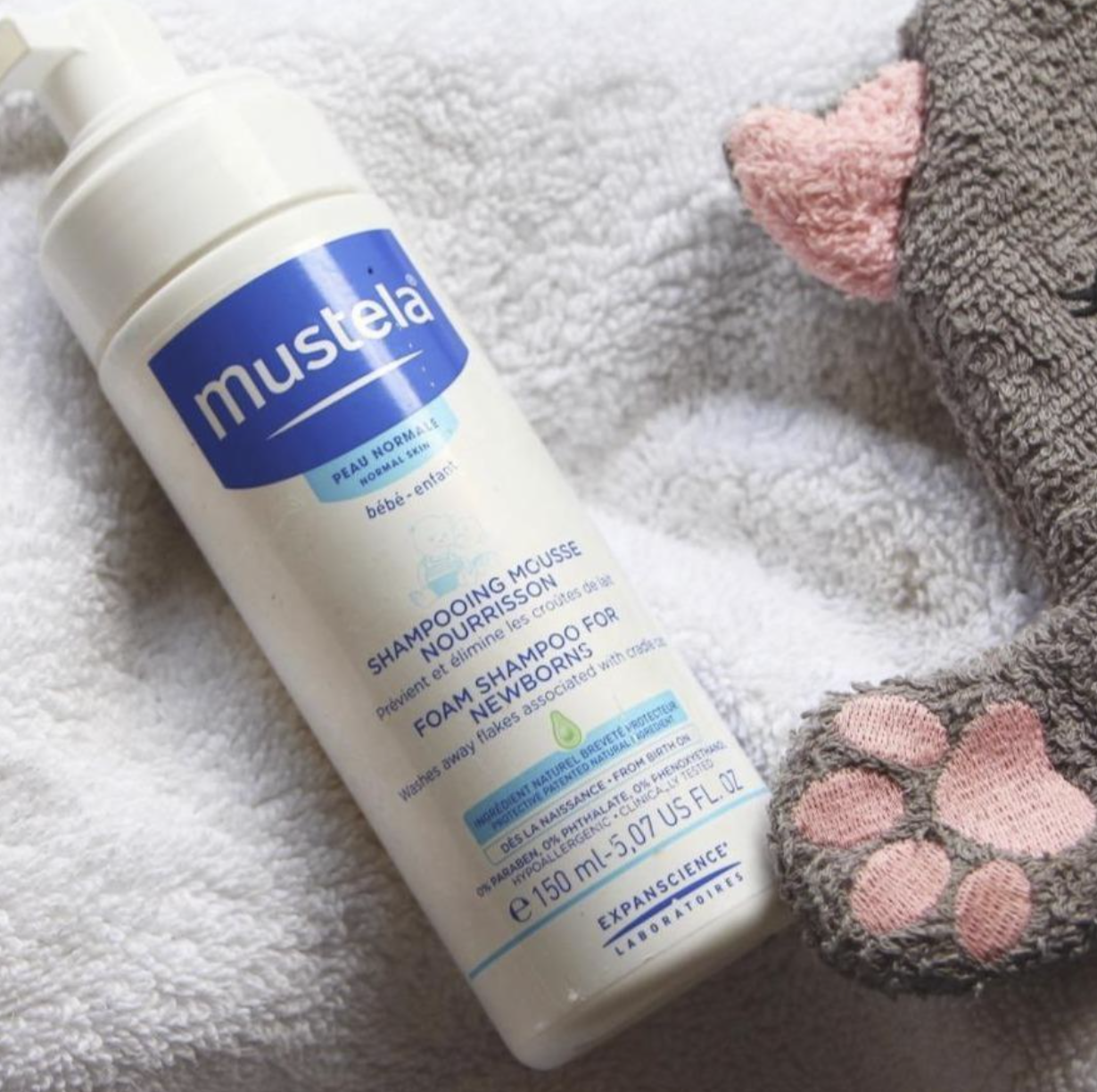 Mustela Foam Shampoo For Newborns 150ml Dầu gội tạo bọt cho trẻ sơ sinh