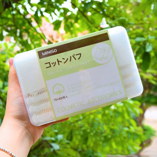 [GIẢM 5% ĐƠN 129K]Bông Tẩy Trang Miniso Nhật Bản