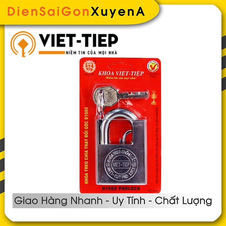 Ổ KHÓA TREO KHÓA CỬA CHỐNG CẮT 50mm 360g VIỆT TIỆP 01502