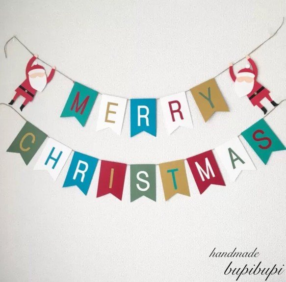 Dây cờ Merry Christmas banner dcxm12