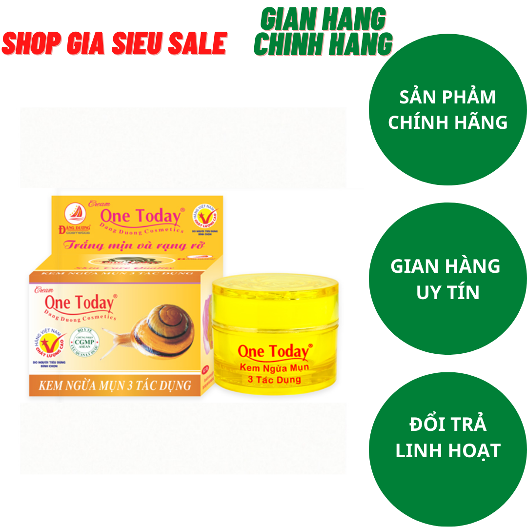 Kem ngừa mụn 3 tác dụng one today 99k