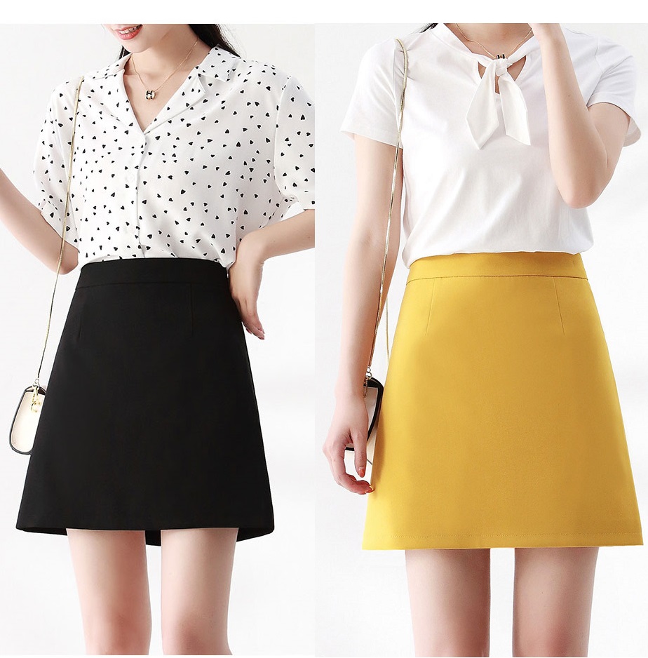 CHÂN VÁY CHỮ A CƠ BẢN CAO CẤP CÓ QUẦN LÓT TRONG