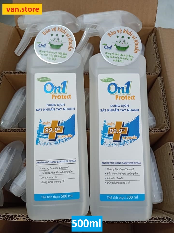 [HCM]Dung Dịch Rửa Tay Khô On1 500ml - Dạng Xịt
