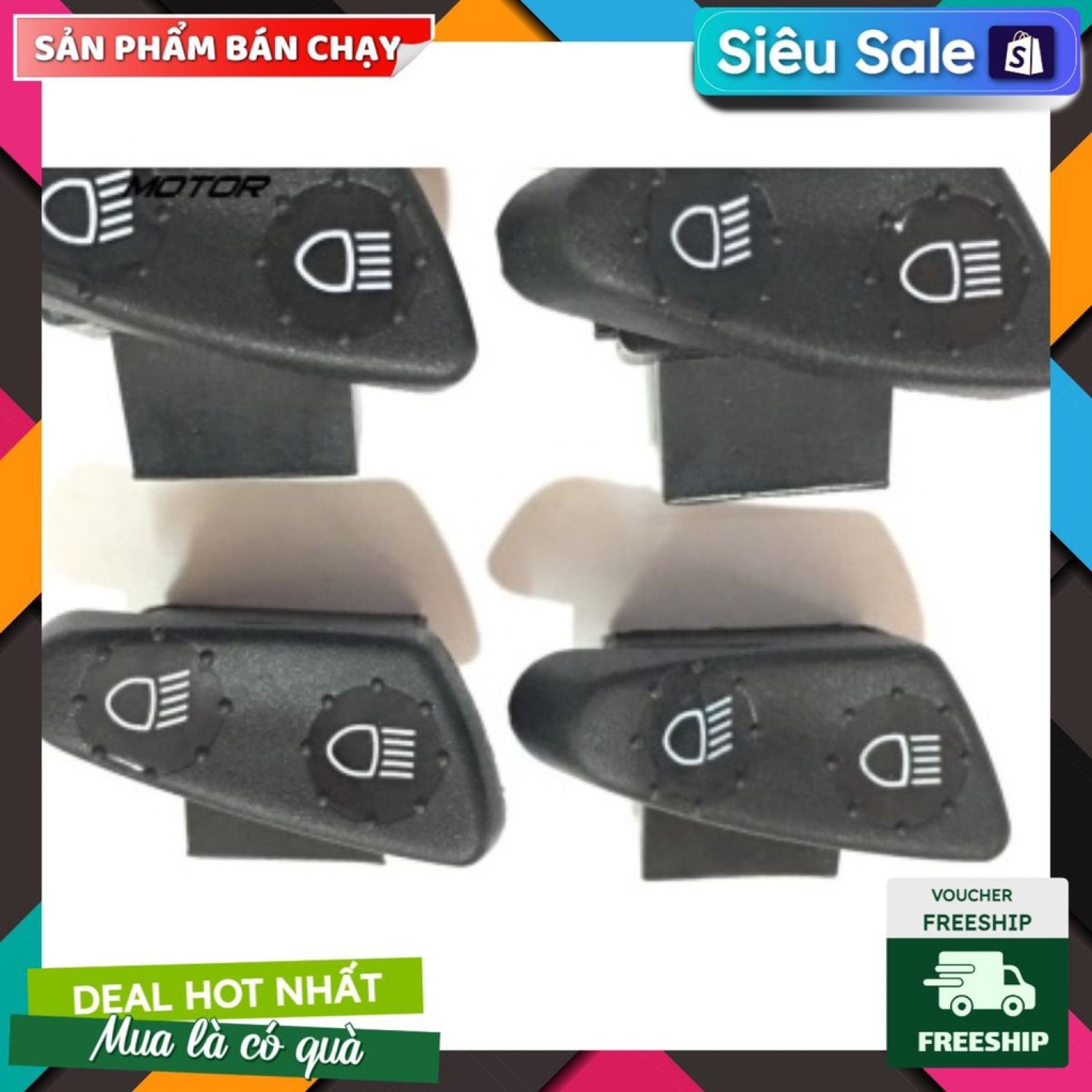Nút công tắc pha cốt cho xe Vespa LX chính hãng