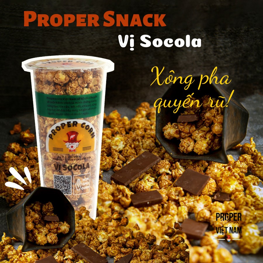 Bắp rang bơ Proper Snack các vị - hộp tiện dụng
