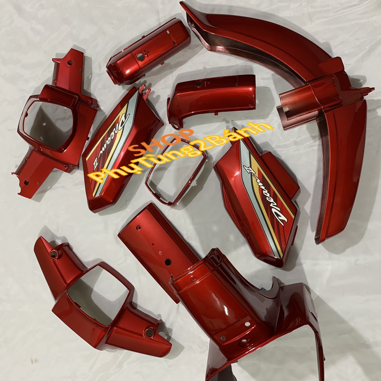 Dàn áo xe Dream 2 màu ĐỎ CANRY -dream thái -việt trung quốc -(Tặng Kèm Tem )