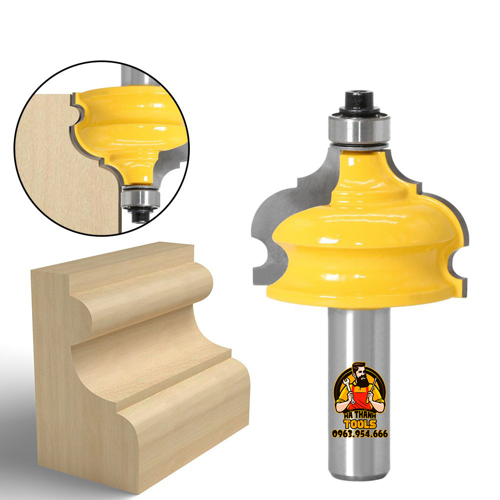 Mũi Phay Gỗ ,Mũi Soi Phào Chỉ Nóc Tủ Gỗ Cốt 12.7mm