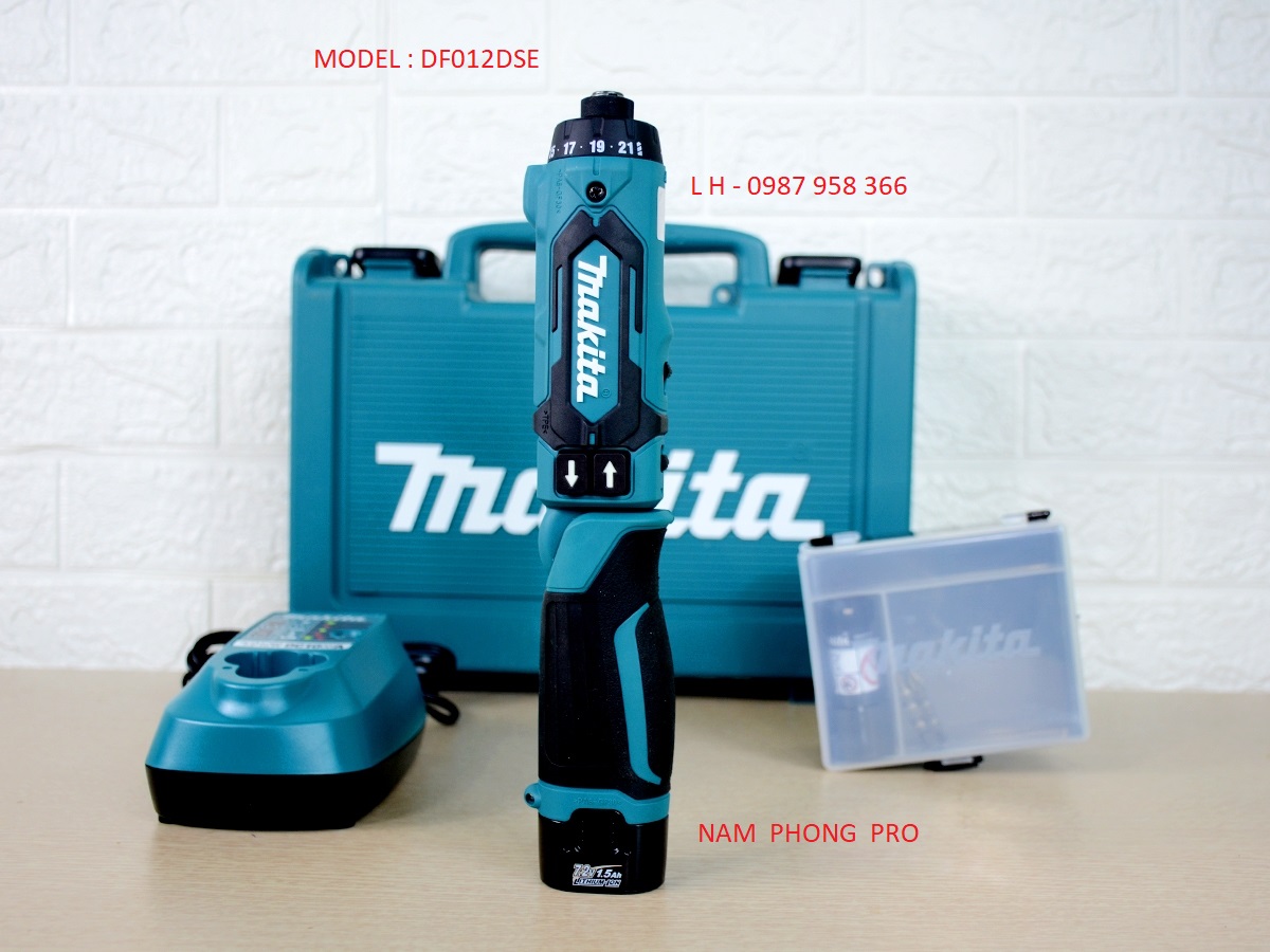 Máy vặn vít dùng pin Makita DF012DSE