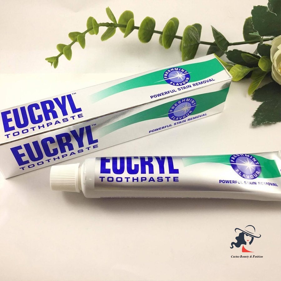 [HCM]Kem Đánh Răng Tẩy Trắng Eucryl Toothpaste 62g