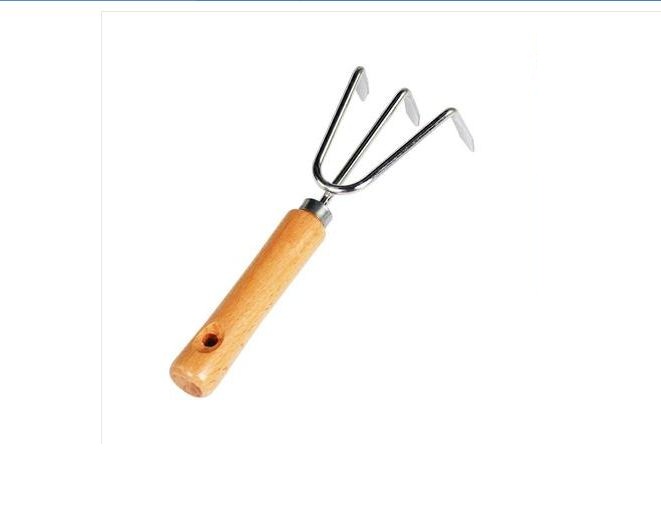 Large Stainless Steel Soil Rake Lv04