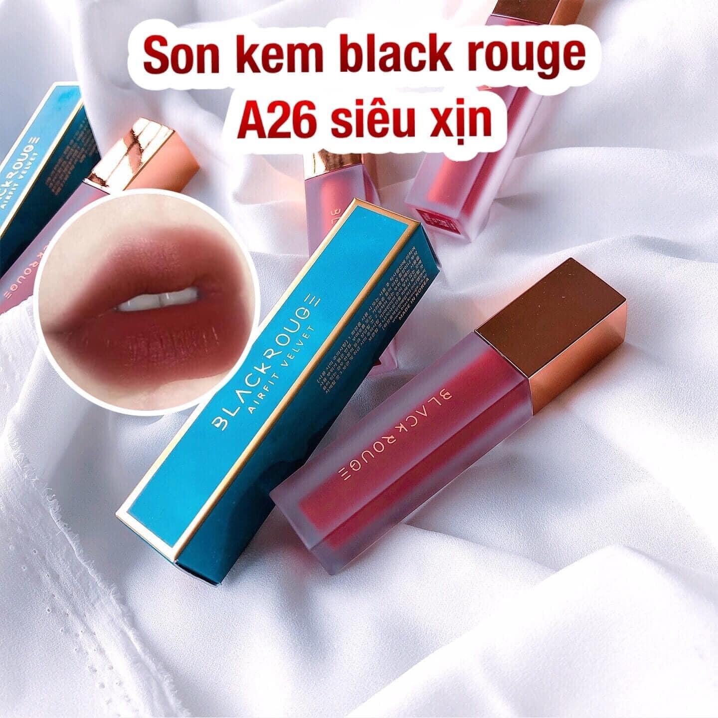 Son kem lì blackrouge a26- đỏ nâu ánh cam