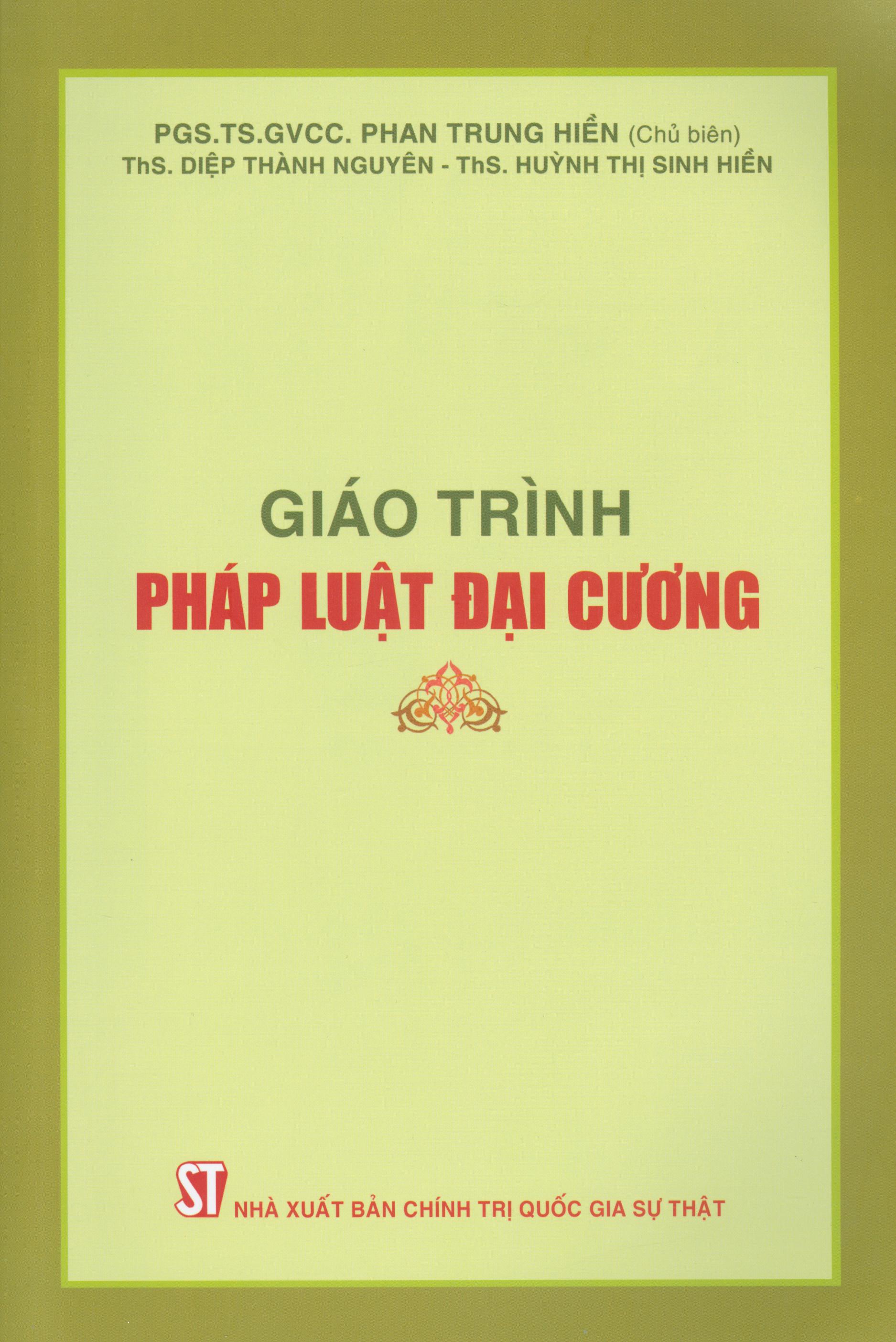 Giáo Trình Pháp Luật Đại Cương
