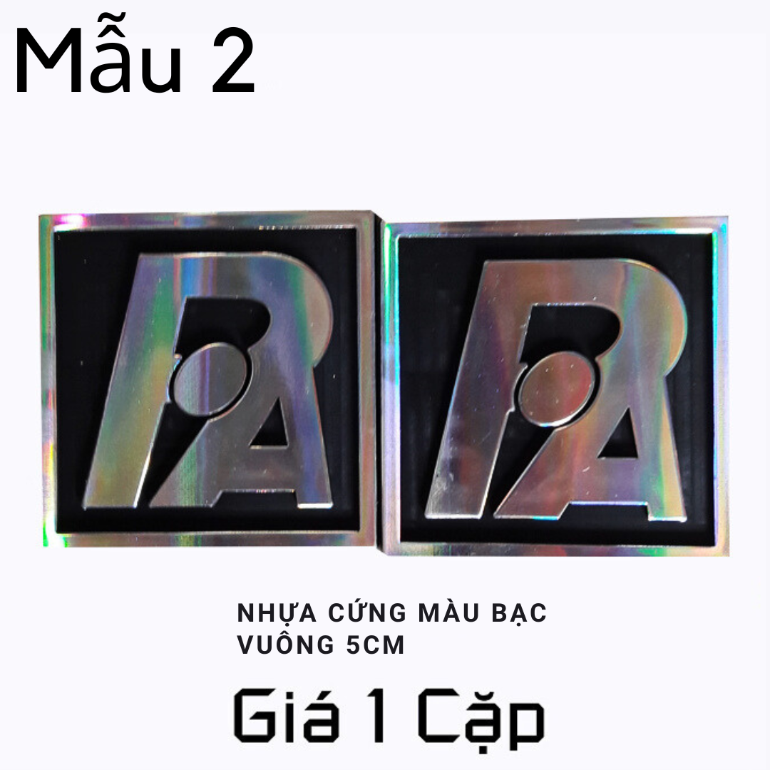Tem Loa PA Dán Thùng Loa Vuông 5.5cm ( 2 Tem )