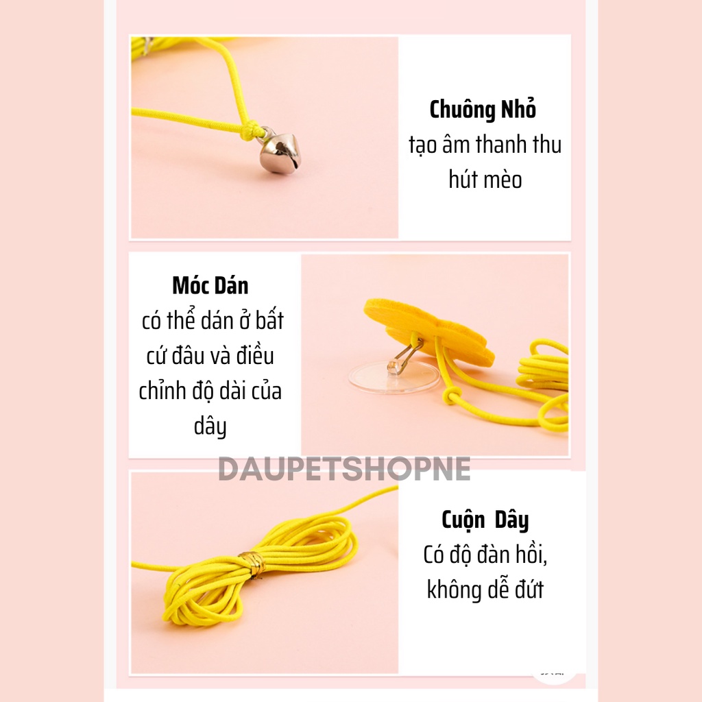 Đồ chơi dán tường dây treo cho mèo