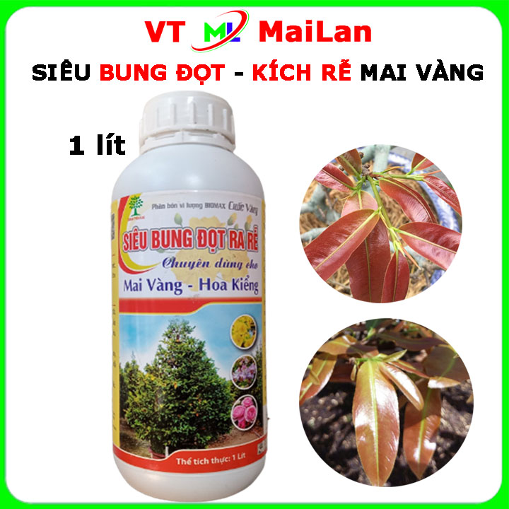 Siêu bung đọt Biomax ra rễ mai vàng (chai 1 lít)