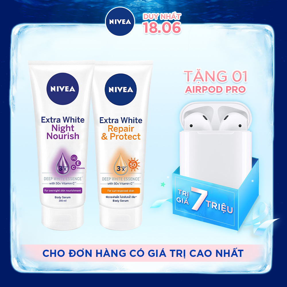 Bộ Đôi Sản Phẩm Dưỡng Trắng và Chống Nắng Hiệu Quả Nivea|ProductId:393