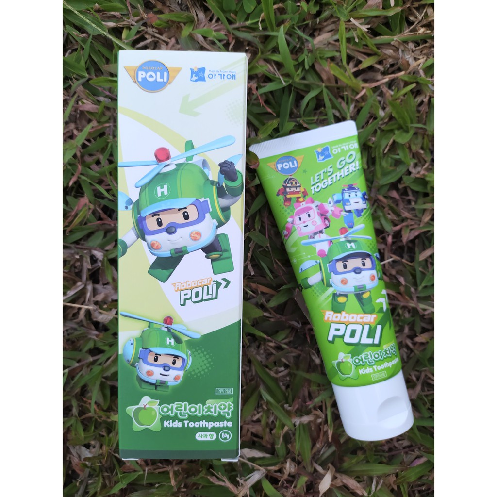 Kem đánh răng trẻ em Cao cấp Robocar POLI 80g - Hàn Quốc