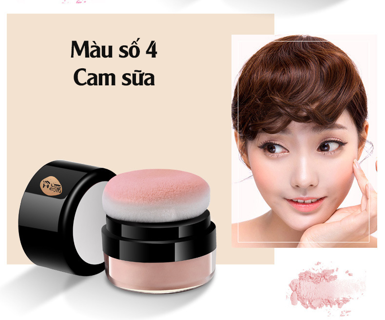 Phấn má hồng lâu trôi, phấn má tone cam dạng chấm