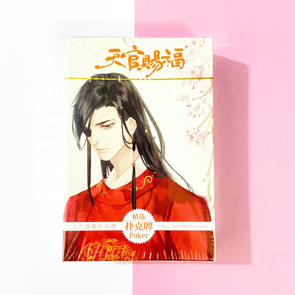 Bộ bài tú lơ khơ hình THIÊN QUAN TỨ PHÚC Hoa Thành Tạ Liên anime chibi