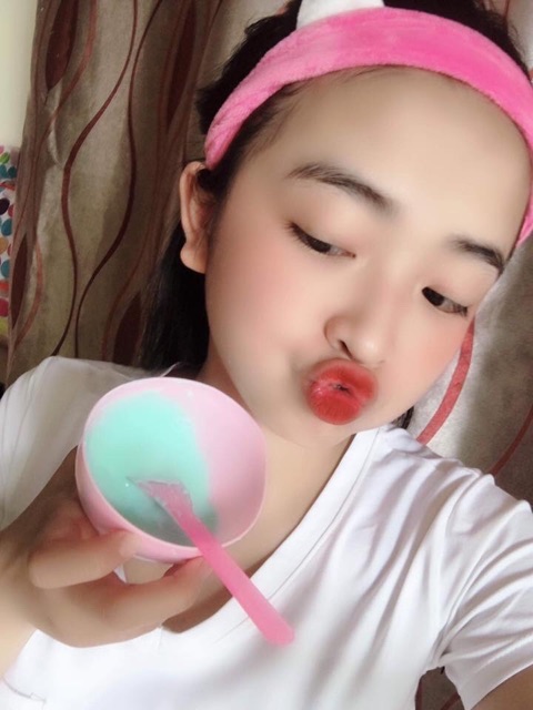 Bột đắp mặt dẻo bạc hà trà xanh ( mask dẻo)