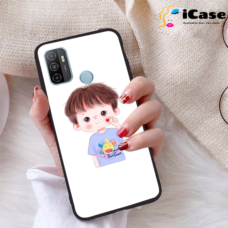 Ốp lưng oppo a53 2020 viền dẻo tpu bst chibi