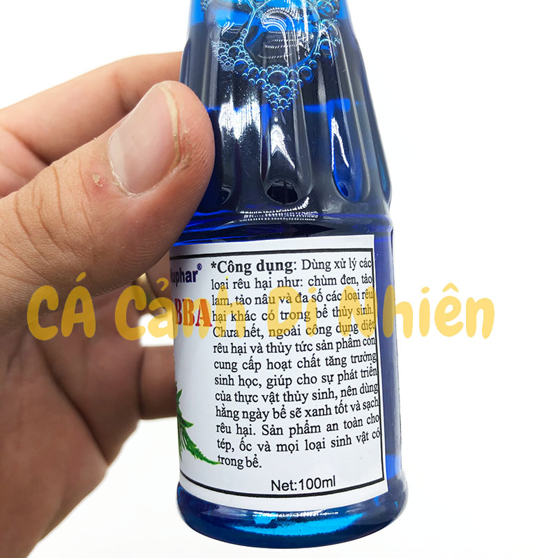 Dung dịch diệt rêu hại Nuphar Remove BBA 100 ML cho hồ thủy sinh