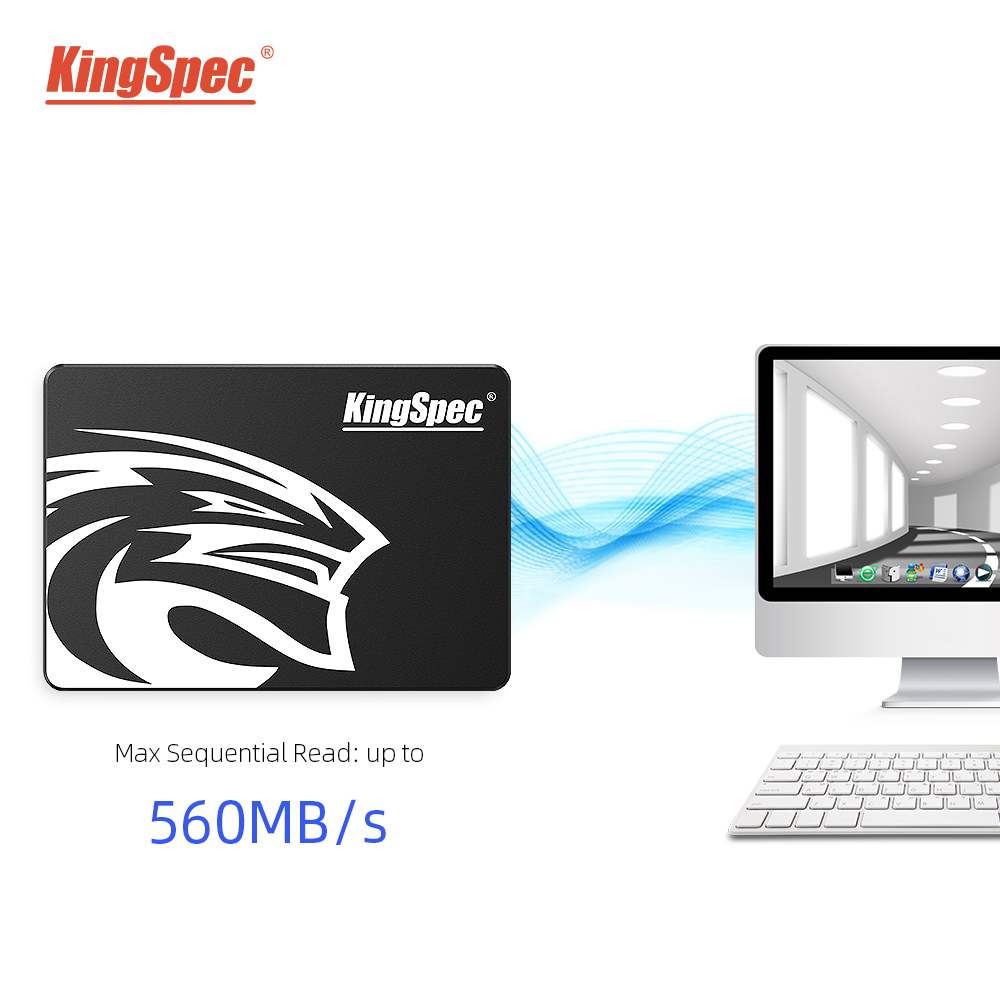 KingSpec ổ cứng SSD 128gb 256gb 512gb 1TB HDD SSD Disk Disco Duro Solid Hard Disk For Computer Notebook PC 128gb 256gb 512gb SATA3 2.5 internal hard drives