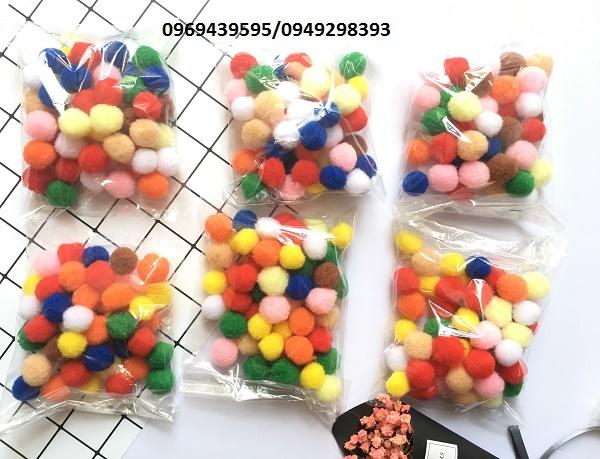 Pom pom - đóng túi 50 viên