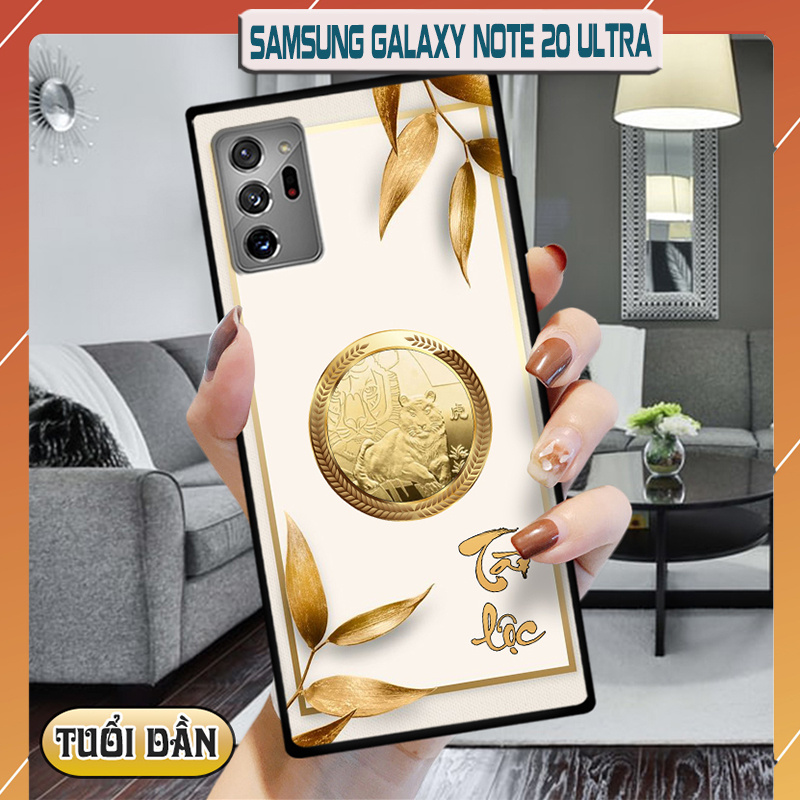 Ốp lưng kính 12 con giáp cho Samsung Galaxy Note 20 Ultra