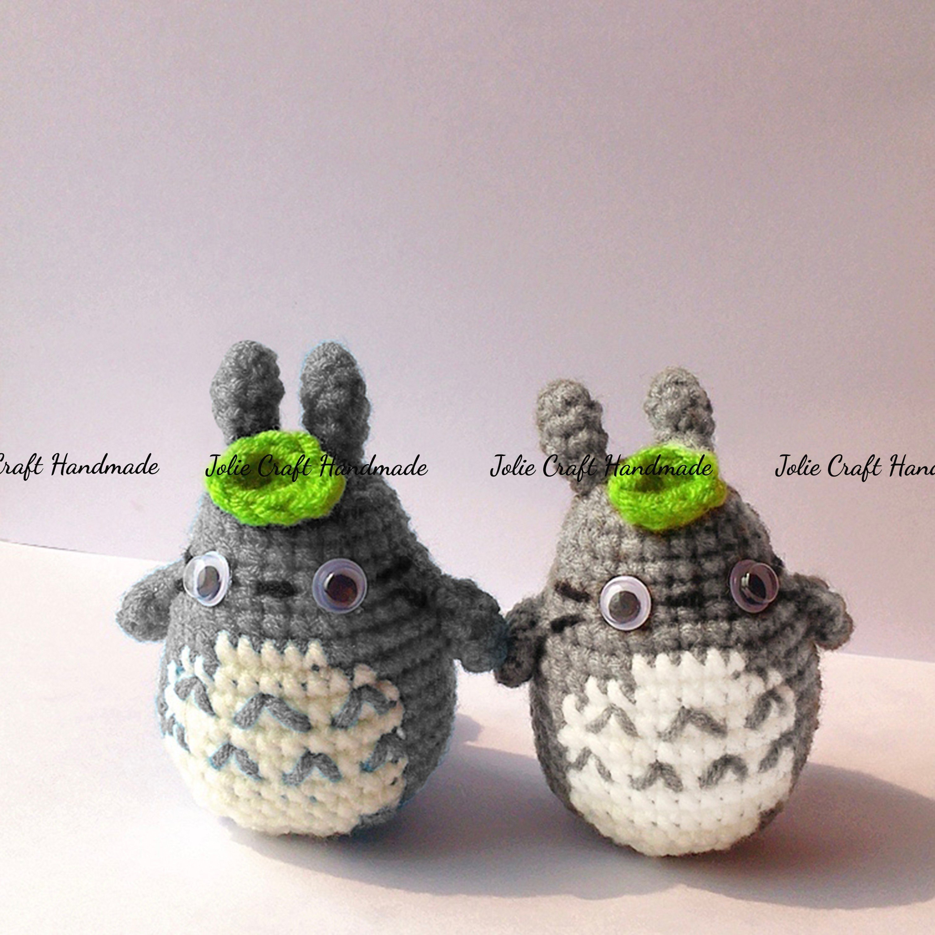 Móc khoá thú bông Totoro đan len thủ công