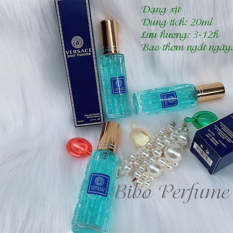 [HCM]NƯỚC HOA NAM MINI 20ML VESACE POUR HOME LƯU 3-12H