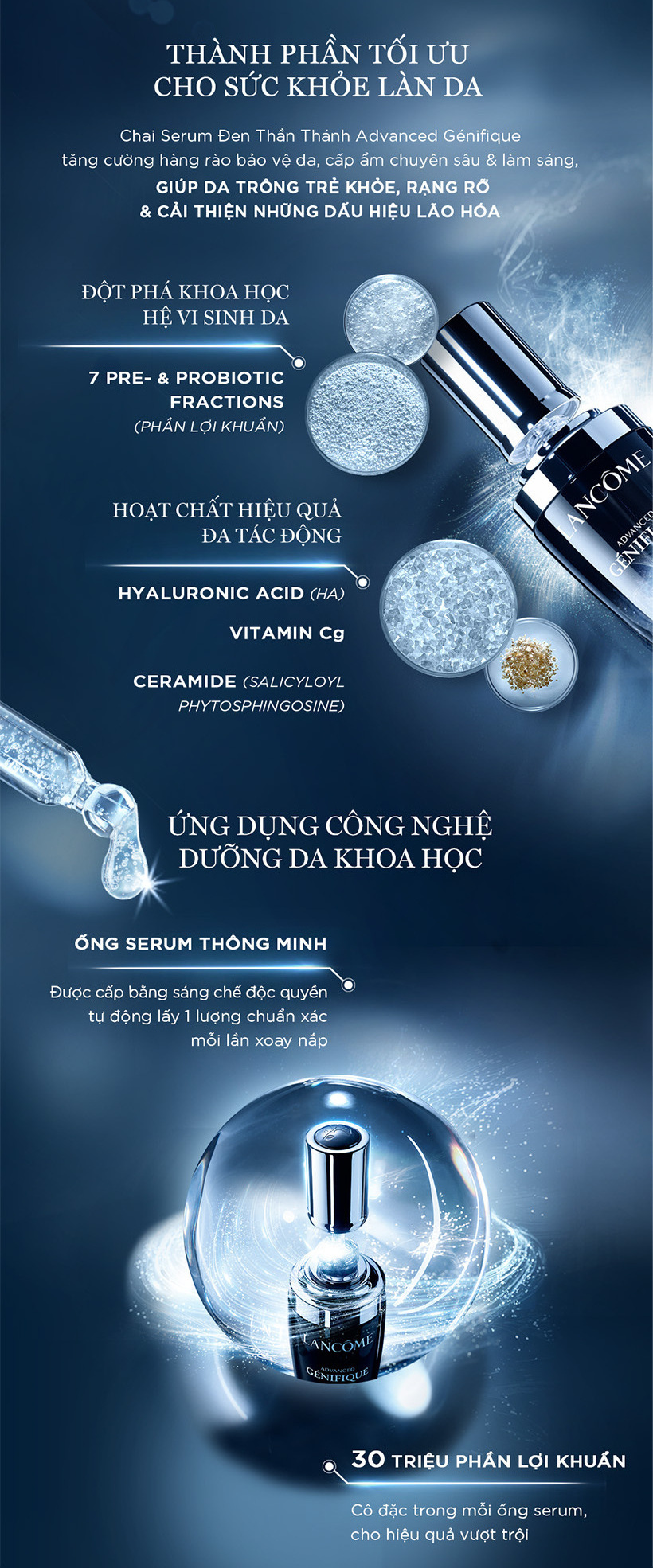 [20h 6.7 - 11.7 - MUA 1 TẶNG 4] Dưỡng Chất ( Serum ) Trẻ Hóa Lancôme Advanced Génifique 50ml