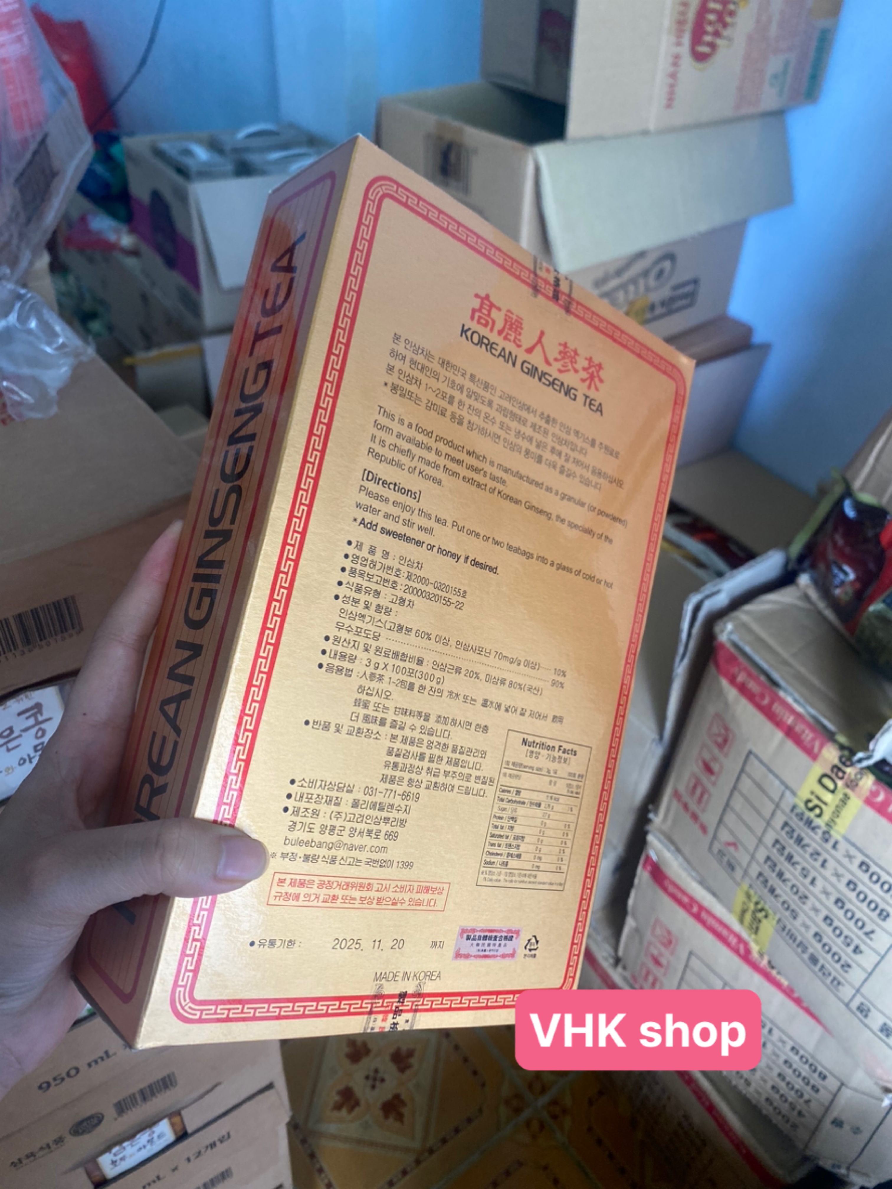 Trà Sâm Buleebang Korean Ginseng Tea Hàn Quốc
