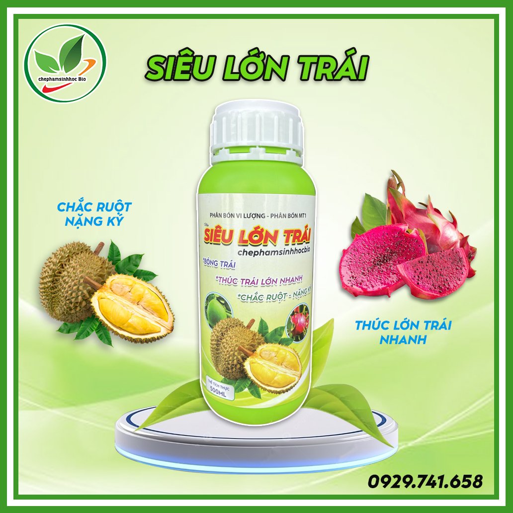 Phân bón vi lượng - phân bón mt1. siêu lớn trái. chai 500ml