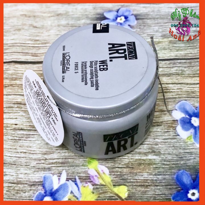 [L'oreal chính hãng] Sáp vỗ Loreal Tecni Art. Web Design Sculpting Paste Force tạo kiểu tóc 150ml - hủ