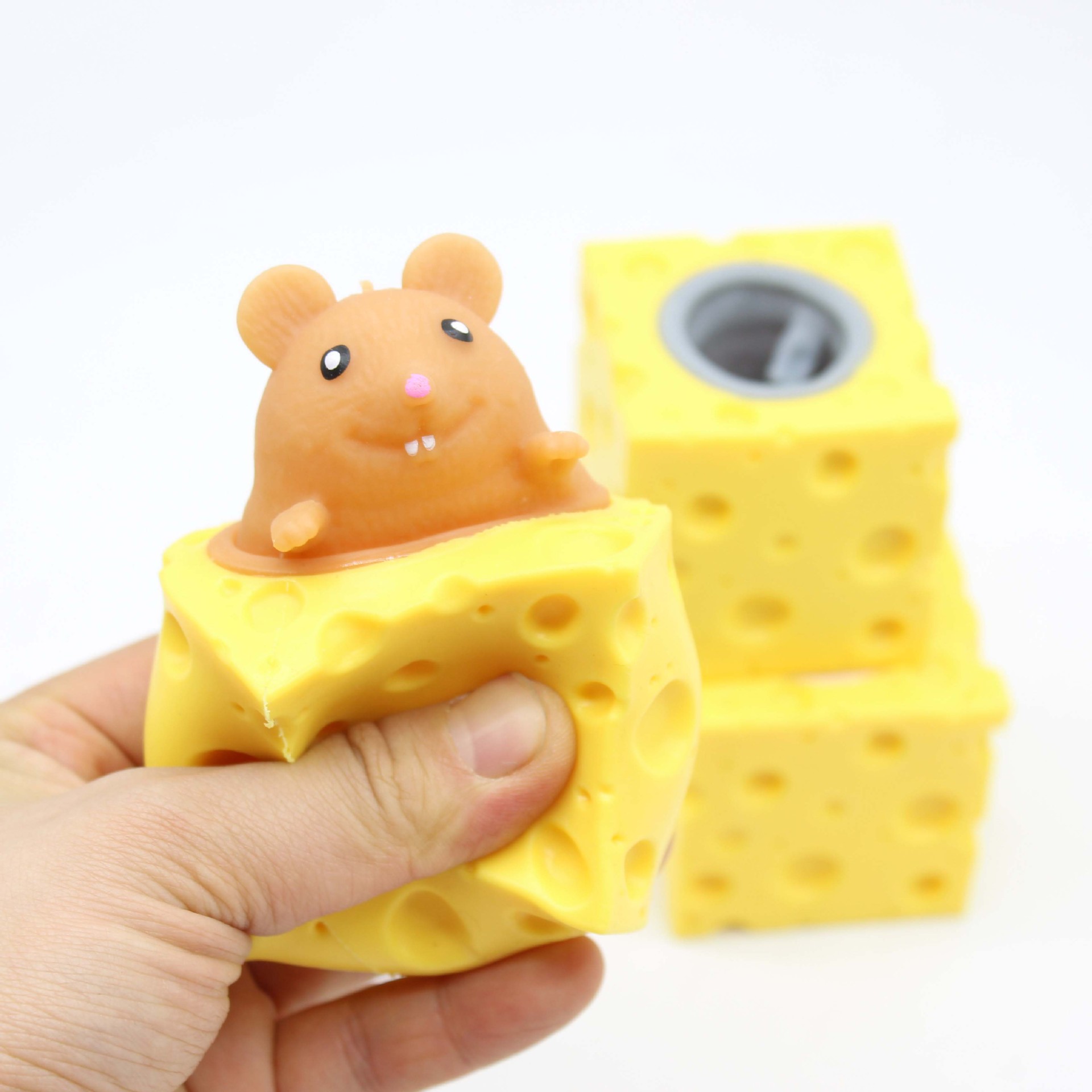 Đồ chơi Chuột bóp dẻo, Squishy Chuột phomat