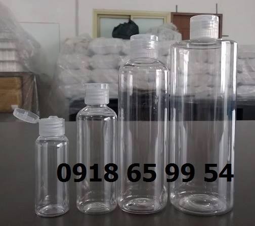 Chai Nhựa Trong Nắp Bật 100ml